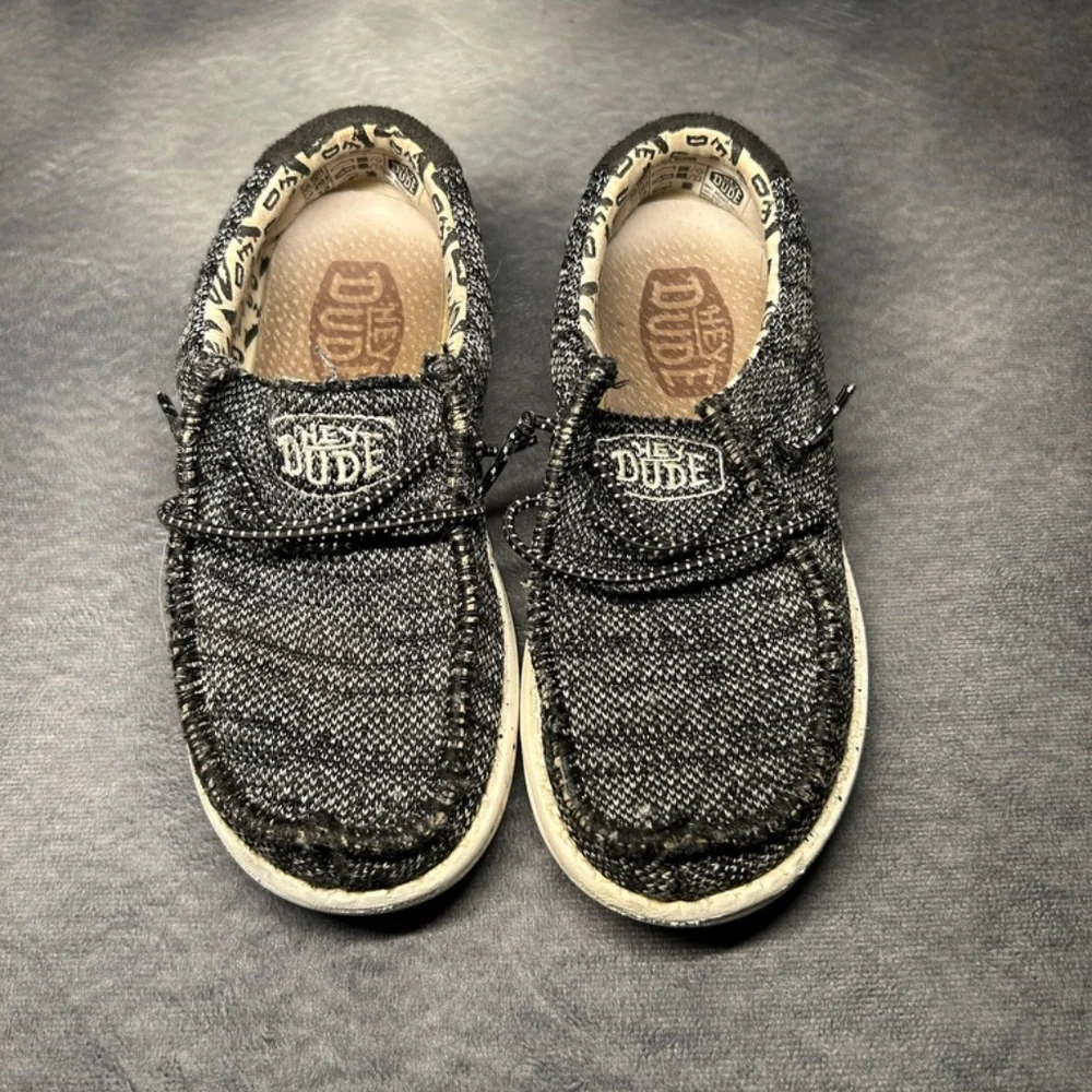 Kids' Heather Grey Hey Dude's size 11